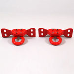 Ford Racing 17-22 Super Duty Tow Hooks - Red (Pair); 2017-2022