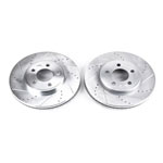 Power Stop 03-11 Ford Crown Victoria Front Evolution Drilled & Slotted Rotors - Pair; 2003-2011