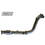 TurboXS Downpipe High Flow Catalytic Converter Subaru WRX/Sti/Forester XT; 2002-2008