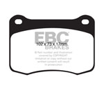 EBC 08+ Lexus IS-F 5.0 Yellowstuff Rear Brake Pads