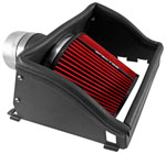 Spectre 15-18 Ford F150 2.7L/3.5L F/I Air Intake Kit - Polished w/Red Filter; 2015-2018