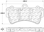 StopTech Sport Brake Pads Volkswagen Touareg 350mm Front Disc, Front