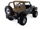 Rampage 1997-2002 Jeep Wrangler(TJ) Roll Bar Pad & Cover Kit - Black Denim; 1997-2002