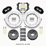 Wilwood Narrow Superlite 4R Rear Kit 14.00in 2007-up Jeep JK w/Lines; 2007-2021