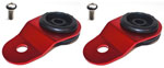 Torque Solution Radiator Mount Combo with Inserts (RED) : Mitsubishi Evolution 7/8/9; 2005-2006