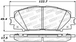 StopTech Street Brake Pads Scion iQ, Front; 2013-2013