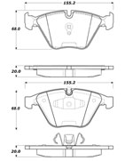 StopTech Street Brake Pads BMW X1 sDrive 18d, Front