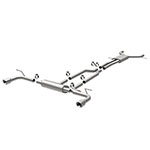 MagnaFlow 07 Audi Q7 V8 4.2L Dual Split Rear Exit Stainless Cat-Back Perf Exhaust; 2007-2007