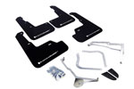 Rally Armor 15+ Subaru WRX & STi Sedan Only UR Black Mud Flap w/ White Logo; 2015-2021