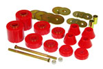 Prothane 67-72 GM Body Mount 12 Bushing Kit - Red; 1967-1972