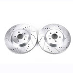 Power Stop 14-18 Subaru Forester Front Evolution Drilled & Slotted Rotors - Pair; 2014-2018