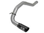 aFe LARGE Bore HD DPF-Back SS Exhaust w/ Black Tip 2016 Nissan Titan XD V8-5.0L (td); 2016-2016