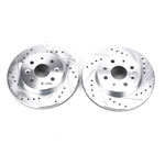 Power Stop 03-05 Kia Rio Front Evolution Drilled & Slotted Rotors - Pair; 2003-2005