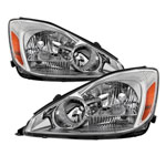 Xtune Toyota Sienna 2004-2005 Halogen Only OEM Style Headlights Chrome HD-JH-TSIE04-AM-C; 2004-2005