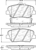 StopTech Street Brake Pads Kia Sorento, Front