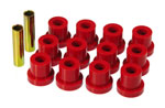 Prothane 55 Chevy Full Rear Spring Bushings - Red; 1955-1955