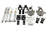 Belltech LOWERING KIT 2014 Chevy/GMC Silverado/Sierra All Cabs 2WD 2in Front/4in Rear w/ Shocks; 2014-2014