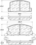 StopTech Sport Brake Pads Toyota MR2, Rear