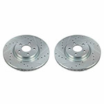 Power Stop 18-20 Ford Transit Connect Front Evolution Drilled & Slotted Rotors - Pair; 2018-2020