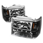 xTune Jeep Grand Cherokee 1PC Crystal Headlights - Black