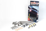 Goodridge 06-13 Chevrolet Corvette Z06/ZR1/Grand Sport Stainless Steel Brake Lines Kit; 2006-2013