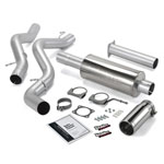 Banks Power 02-05 Chevy 6.6L EC/CCSB Monster Exhaust System - SS Single Exhaust w/ Chrome Tip; 2002-2005