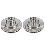 Power Stop 95-99 Chevrolet C1500 Front Evolution Drilled & Slotted Rotors - Pair; 1995-1999