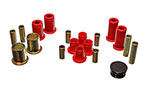 Energy Suspension 87-96 Dodge Dakota 2WD Red Front End Control Arm Bushing Set; 1987-1996