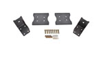 BMR 79-04 Fox Mustang Lower Torque Box Reinforcement Plates - Black Hammertone; 1979-2004