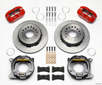 Wilwood Dynapro Low-Profile 11.00in P-Brake Kit - Red 55-57 Chevy 2.34in Offset; 1955-1957