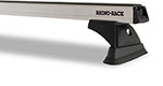 Rhino-Rack 10-21 Lexus GX 460 4 Door SUV Front/Middle Heavy Duty RCH 2 Bar Roof Rack - Silver; 2010-2021