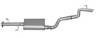 Gibson 07-14 Toyota FJ Cruiser Base 4.0L 2.5in Cat-Back Single Exhaust - Aluminized; 2007-2014