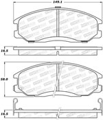 StopTech Street Select Brake Pads Kia Sorento, Front; 2003-2009