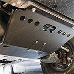 Cali Raised 05-23 Toyota Tacoma Front Skid Plate - Aluminum / Raw; 2005-2023