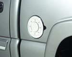 AVS 02-06 Cadillac Escalade Fuel Door Cover - Chrome; 2002-2006