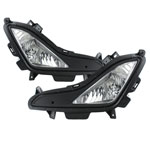 Spyder Hyundai Elantra OEM Style Fog Lights W/Switch - Clear - (FL-HYE2014-C); 2014-2017