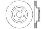 StopTech Subaru Forester Sport Drilled/Slotted Rotor, Front Left; 1998-2002