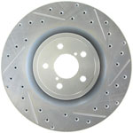 StopTech Subaru Impreza Select Sport Drilled/Slotted Rotor, Front Left; 2003-2004