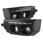 Spyder Toyota FJ Cruiser Fog Lights With LED Daytime Running Lights - Black - (FL-DRL-TFJ07-BK)