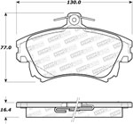 StopTech Street Brake Pads Volvo S40 4 Lug, Front