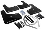 Rally Armor 13+ Ford Fiesta ST Black Mud Flap w/ Silver Logo; 2013-2015