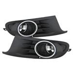 Spyder Volkswagen Golf TDI TSI (Standard Golf Bumper) OEM Style Fog Lights w/Switch - Clear - (FL-VG2010-C); 2010-2014