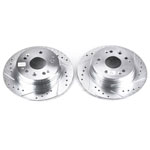 Power Stop 01-03 Acura CL Rear Evolution Drilled & Slotted Rotors - Pair; 2001-2003