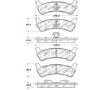 StopTech Street Select Brake Pads Jeep Grand Wagoneer, Rear