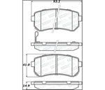 StopTech Street Brake Pads Kia Rio, Rear; 2006-2011