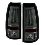 Spyder Chevy Silverado 1500/2500 Version 2 LED Tail Lights - Smoke - (ALT-YD-CS03V2-LED-SM); 2003-2006