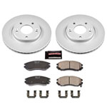 Power Stop 04-06 Hyundai Tiburon Front Z17 Evolution Geomet Coated Brake Kit; 2004-2006