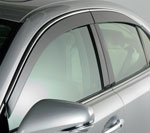 AVS 13-18 Nissan Altima Ventvisor Low Profile Deflectors 4pc - Smoke w/Chrome Trim; 2013-2018