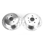 Power Stop 04-06 Lexus RX330 Rear Evolution Drilled & Slotted Rotors - Pair; 2004-2006