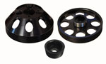 Torque Solution Lightweight WP/Crank/Alt Pulley Combo (Black): Hyundai Genesis Coupe 3.8 2010+; 2010-2014